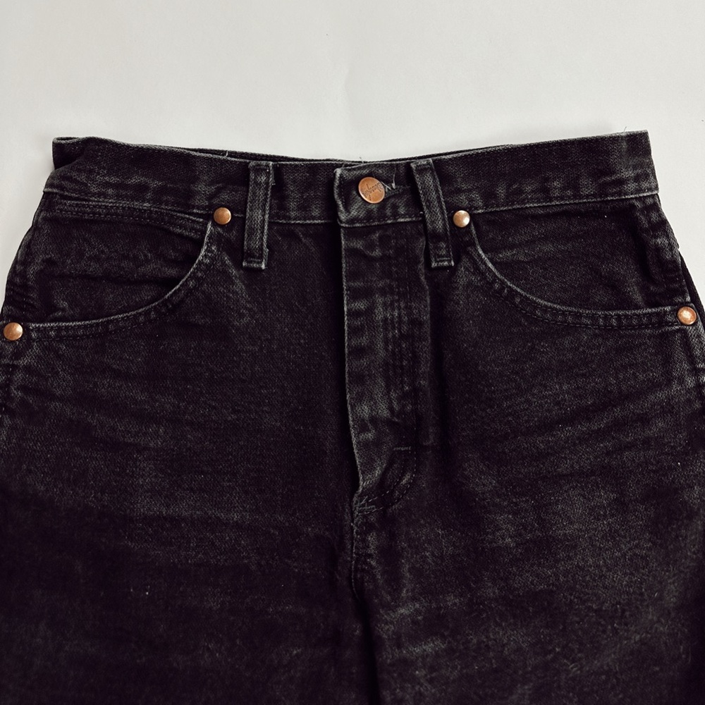 Wrangler Straight Black Denim Jeans